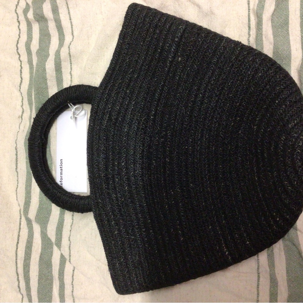 Reformation raffia purse